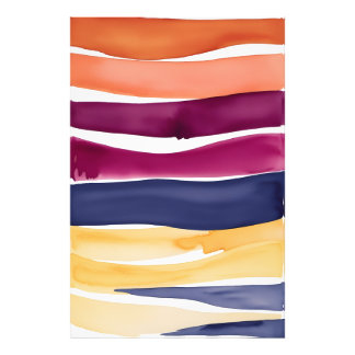 Symphony för Serene Ocean: Abstrakt Wave-Inspired Fototryck