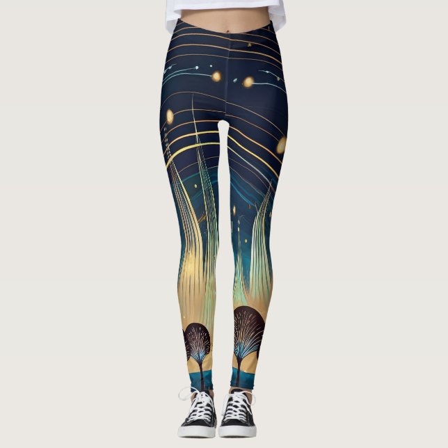 Symphony Oasis i skogen Leggings (Framsida)