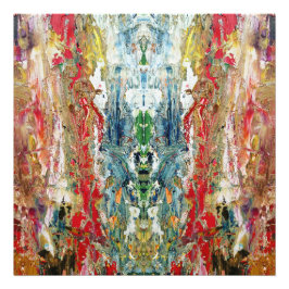 Symphony of Chaos - Abstrakt Real Artists Palette Fototryck