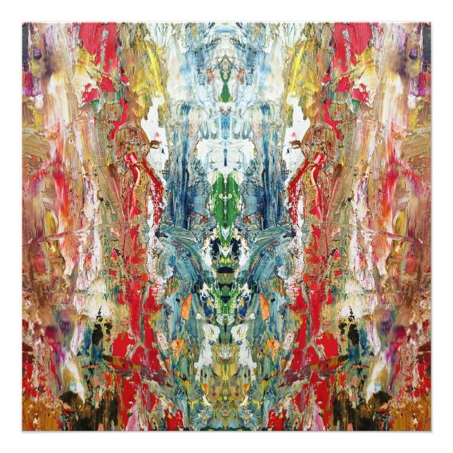 Symphony of Chaos - Abstrakt Real Artists Palette Fototryck (Framsidan)