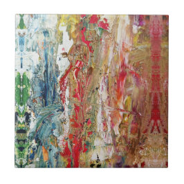 Symphony of Chaos - Abstrakt Real Artists Palette Kakelplatta