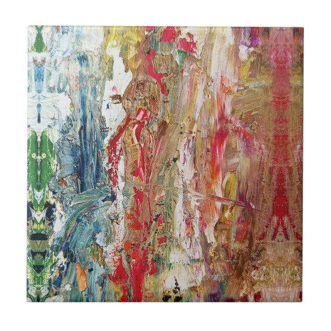 Symphony of Chaos - Abstrakt Real Artists Palette Kakelplatta (Framsidan)