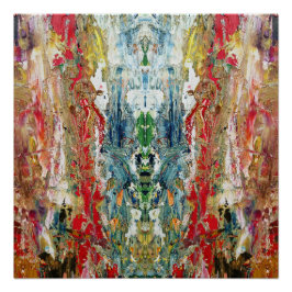 Symphony of Chaos - Abstrakt Real Artists Palette Perfect Poster