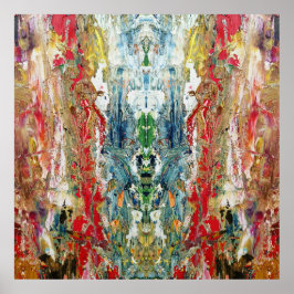 Symphony of Chaos - Abstrakt Real Artists Palette Poster