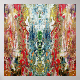 Symphony of Chaos - Abstrakt Real Artists Palette Poster