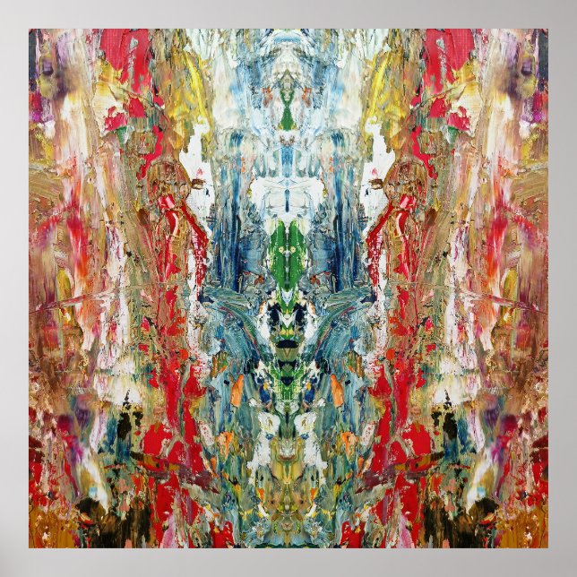 Symphony of Chaos - Abstrakt Real Artists Palette Poster (Framsidan)