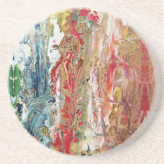 Symphony of Chaos - Abstrakt Real Artists Palette Underlägg (Framsidan)