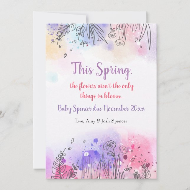 Symphony of Färg Gravid annons Meddelande (Framsida)