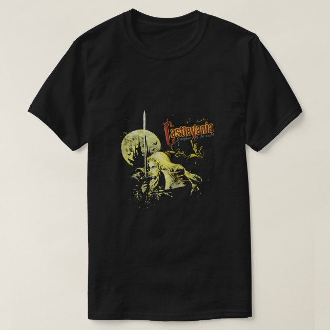 Symphony på Alucard Castlevania-Roligten Game T Shirt (Design framsida)