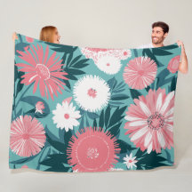 Symphony på kraftig rosa och vit Blommigt