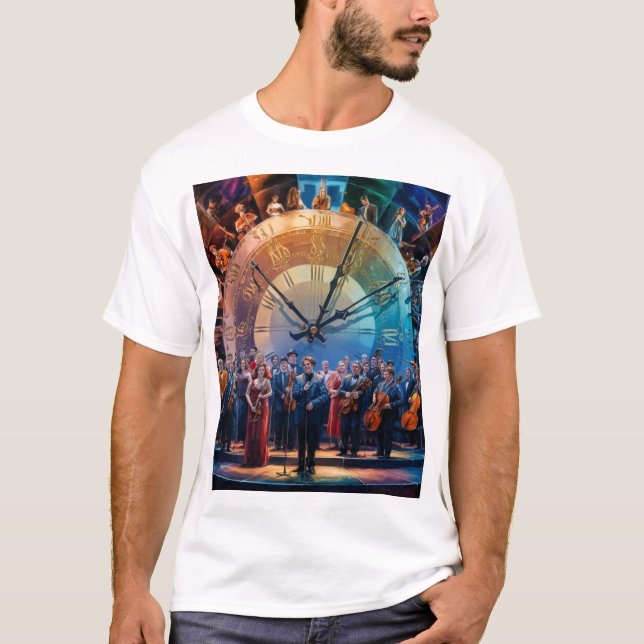 Symphony through Time T Shirt (Framsida)