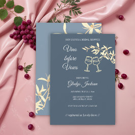 Symphony Vino för tidslös Blommigt före Vows Inbjudningar