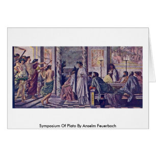 Symposium av Plato av Anselm Feuerbach Hälsningskort