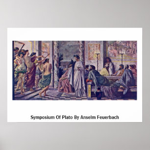 Symposium av Plato av Anselm Feuerbach Poster