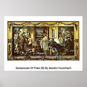 Symposium av Plato (Ii) vid Anselm Feuerbach Poster