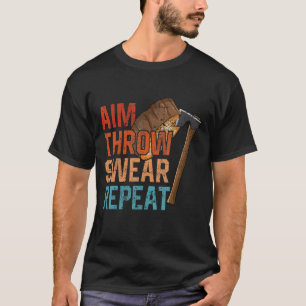 Symthathaj Sveda Upprepa yxa kasta kläckkastare T Shirt
