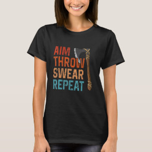 Symthathaj Sveda Upprepa yxa kasta kläckkastare T Shirt