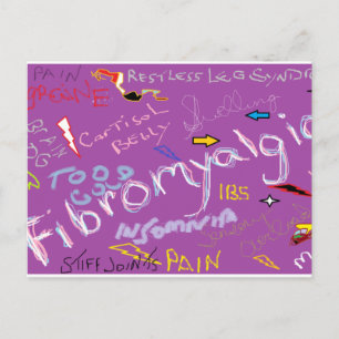 Symtom på fibromyalgi vykort