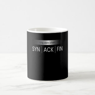 SYN-ACIN-kod för IT-Hacker Kaffemugg