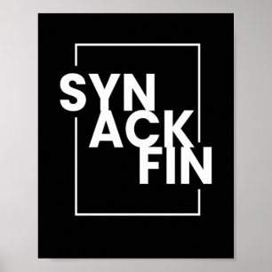 SYN ACK FIN IT-Hacker-kod Poster