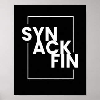 SYN ACK FIN IT-Hacker-kod Poster
