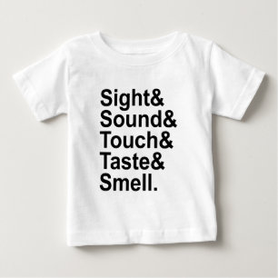 Syn Ljud Beröring Smak Lukt Fem sinnen T Shirt
