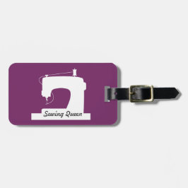 Syn Maskin / Din text {Mörk} Bagagebricka