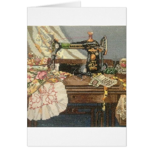 Syn Maskin och Dress Hälsningskort (Framsidan)