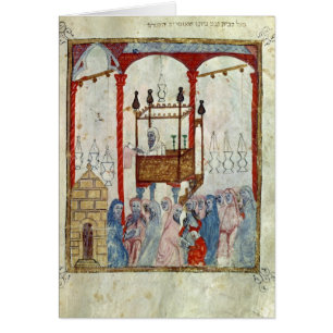 Synagoga c.1350, nordliga Spanien Hälsningskort