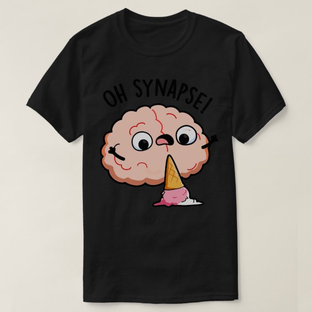 Synapse Funny Brain Pun 1 T Shirt (Design framsida)