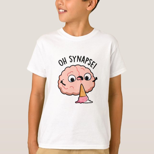 Synapse Funny Brain Pun T Shirt (Framsida)