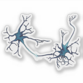 Synapse mellan Neurons, Neuroscience Neuron Klistermärken