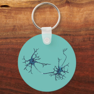 Synapse mellan Neurons, Neuroscience Neuron Nyckelring