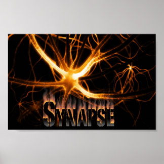 Synapse Red fire Poster
