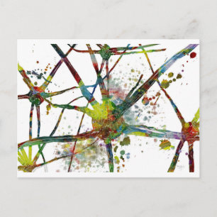 Synapses Medical Abstrakt Gift Vykort