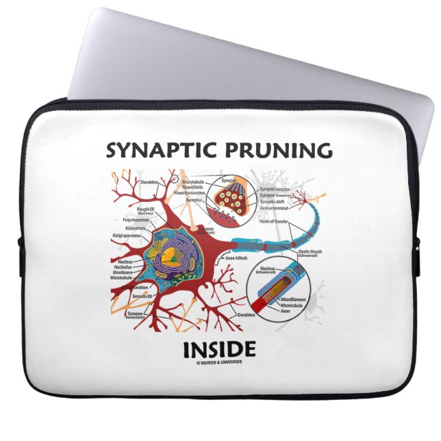 Synaptic beskära inre NeuronSynapseNeurology Laptop Sleeve (Framsidan)