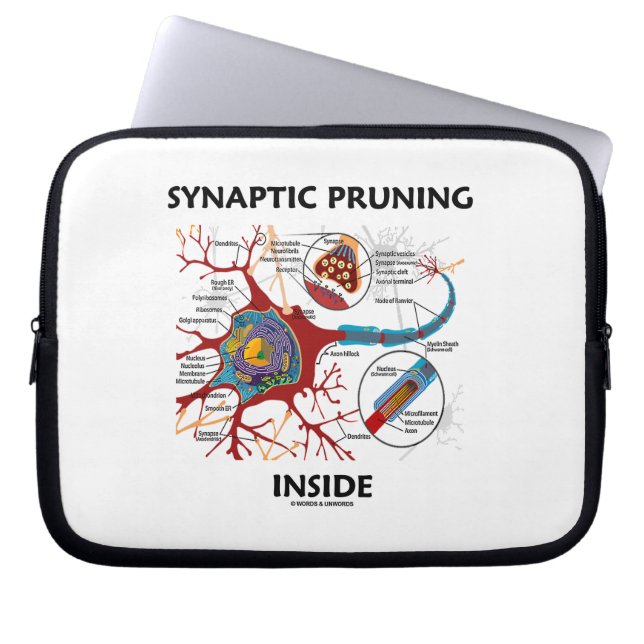 Synaptic beskära inre NeuronSynapseNeurology Laptop Sleeve (Framsidan)