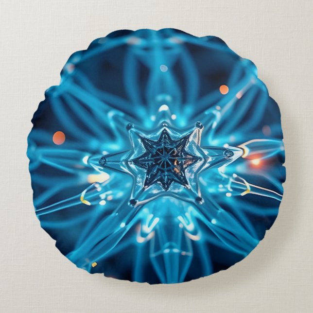 Synaptic Star Rund Kudde (Framsidan)