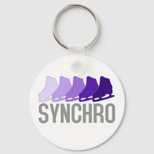 Synchro skridskor nyckelring