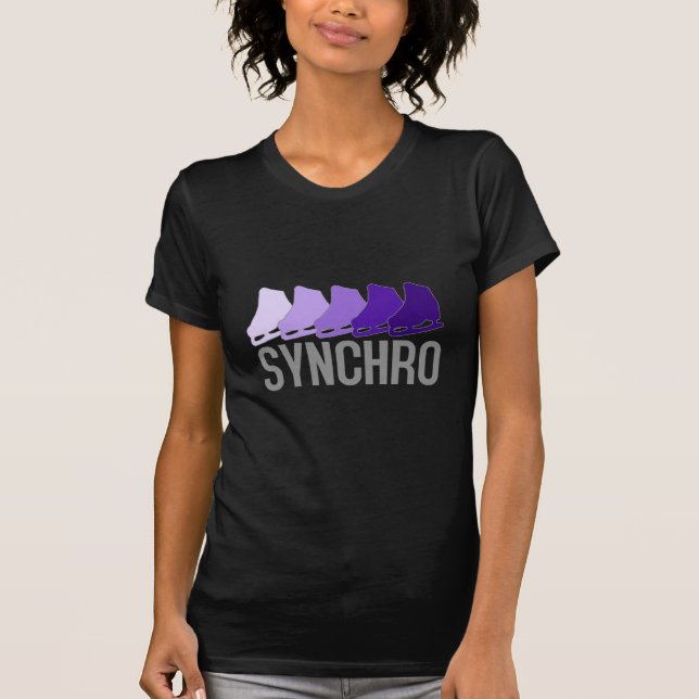 Synchro skridskor t-shirt (Framsida)