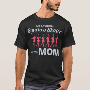 Synchro Synchronized Figur Skating Mamma Mor T Shirt