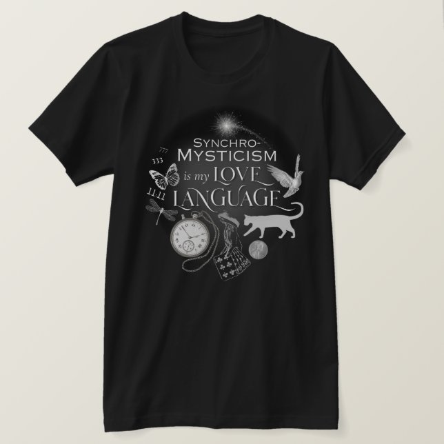 SynchroMysticism är min Kärlek språkbomull Tee (Design framsida)