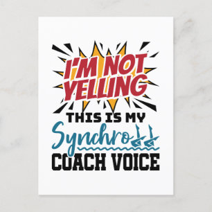 Synchronized Swimming Synchro Coach Voice Vykort