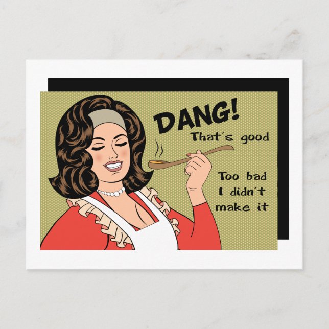 Synd att jag inte gjorde det själv vykort (Framsida)