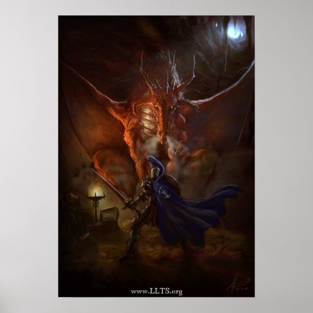 Synd Dragon Knight Canvas Poster (Framsidan)