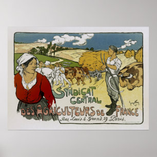 Syndicat Central des Agriculculdes de Frankrike Poster