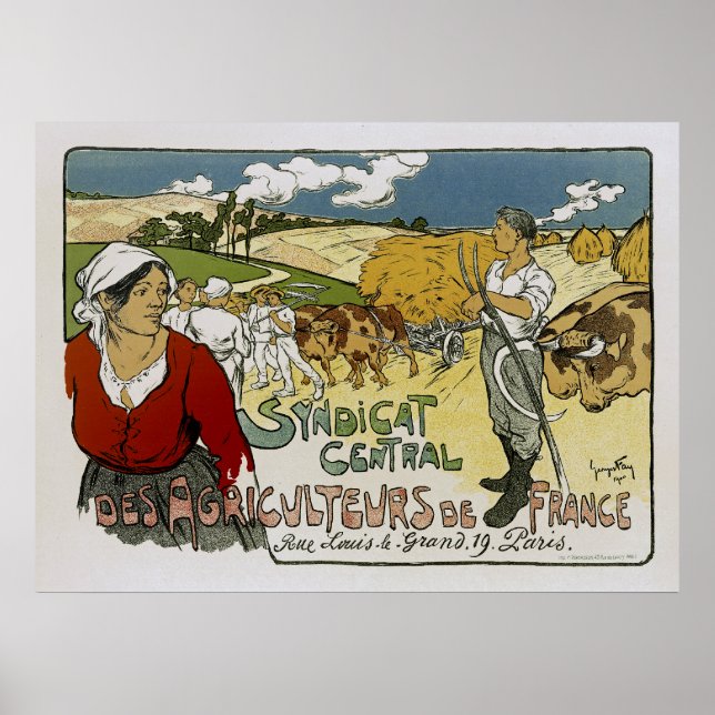 Syndicat Central des Agriculculdes de Frankrike Poster (Framsidan)