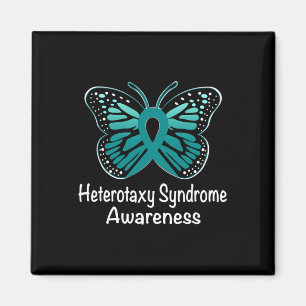Syndrom Medvetenhet Warrior Stöd Teal Band Magnet