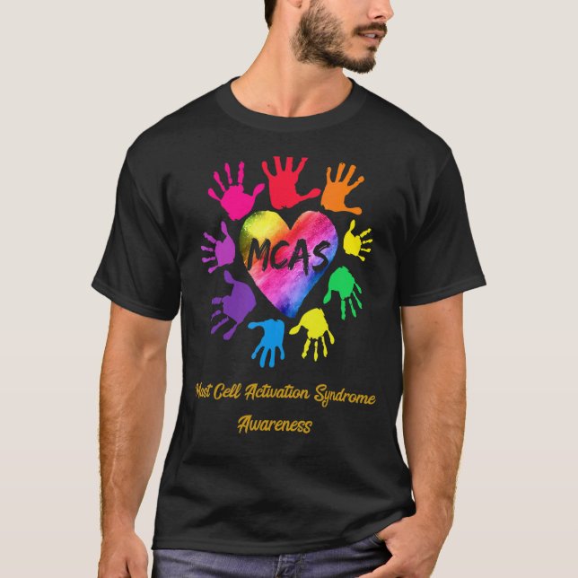 Syndrome Awareness Händer för aktiveringssyndrom f T Shirt (Framsida)