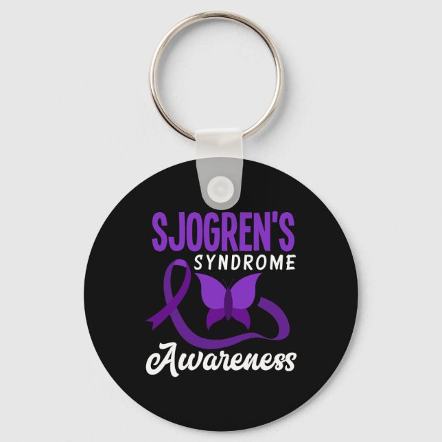 Syndrome Awareness Sjogrens syndrom Warrior Nyckelring (Framsida)